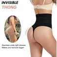 thumbnail image 4 of Vaslanda 2-pack Thong Shapewear Tummy Control Panties Body Shaper for Women Butt Lifter Waist Trainer Seamless Slimmer Panty, 4 of 6
