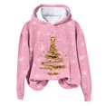 thumbnail image 4 of Futezty Christmas Sweatshirts for Women Novelty Funny Santa Xmas Tree Graphic Pullover Tops Loose Casual Fleece Shirts, 4 of 4