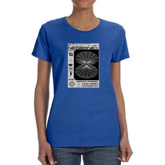 Neozone Techno Style T-Shirt Women -Image by Shutterstock, Female x-Large