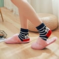 thumbnail image 4 of AMITOFO 5 Pairs Women Fuzzy Socks Cute Cat Pattern Cozy Plush Sleeping Slipper Socks Winter Warm Soft Fluffy Crew Socks, 4 of 7