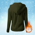 thumbnail image 4 of Womens Zip Up Hoodies Lightweight Fleece Lined Fall Winter Coats Comfy Warm Plus Size Jackets With Pockets, 4 of 5