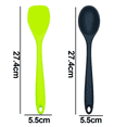 thumbnail image 2 of Juego de mini utensilios de cocina de 2 piezas: utensilios de cocina de silicona con espátulas, 2 of 5