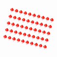 thumbnail image 1 of Pesca 50pcs Bobbers Pescadores 1 Pulgada Upbe Un Flotador Rojo y Bobbres Blancos Presionan Redonda Flotadores de Pesca, 1 of 6