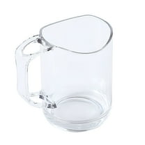 ACDANC Clear Plastic Mug Unbreakable and Reusable Lightweight Travel Coffee Mugs Espresso Cups Easy to Carry,BPA Free