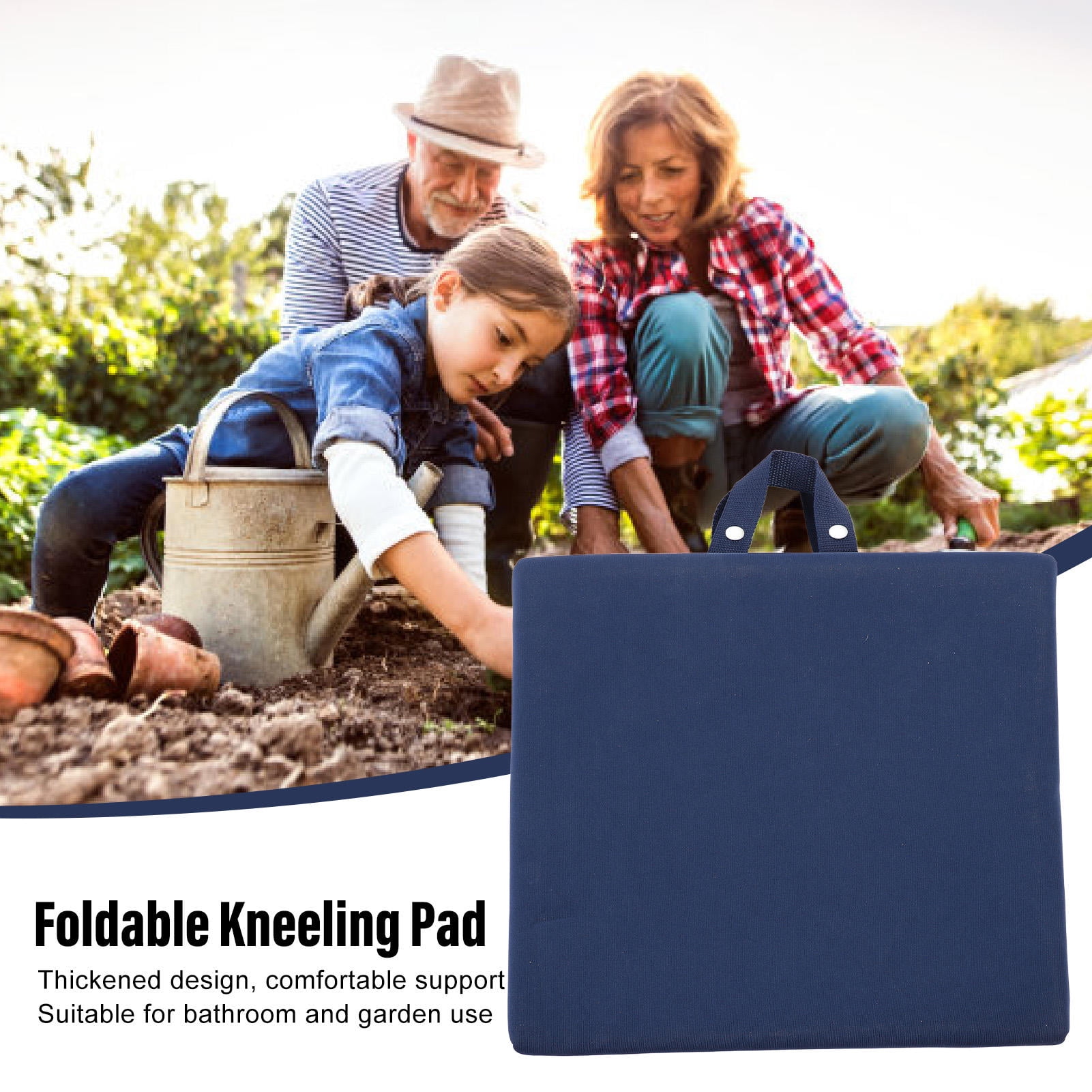 YAHHU Foldable Thickened Kneeling Pad – Waterproof, Portable Cushion with Secure Buttons for Garden, Bathroom, Camping & Outdoor Use
