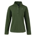 thumbnail image 2 of Women's Cutter & Buck  Green Carolina Panthers Hunts Point Eco Half-Snap Sweatshirt, 2 of 3