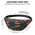 thumbnail image 3 of Fanny Pack Neon Halloween Pumpkins Pattern Waist Pack Bag,Running Cross Bag,Waterproof Large Fanny Packs for Women Men for Travel Running Hiking Cycling, 3 of 6