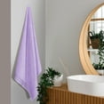 thumbnail image 3 of BELIZZI HOME 100% Premium Cotton 2 Pack Oversized Bath Towel Set 28x55 inches, Large Bath Towels, Ultra Absorbant Compact Quickdry & Lightweight Towel, Ideal for Gym Travel Camp Pool - Purple, 3 of 8