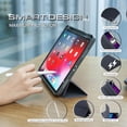 thumbnail image 2 of Insten - Soft TPU Tablet Case For iPad Pro 11 inch 2020, Multifold Stand, Magnetic Cover Auto Sleep/Wake, Pencil Charging, Blue, 2 of 8