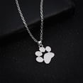thumbnail image 3 of Wweixi Chat Chien Patte d'Impression Collier Femmes Pendentif Long Mignon Délicate Chaîne Collier, 3 of 3