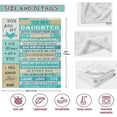 thumbnail image 6 of Daughter Gifts Blanket 60"X50", Daughter Birthday Gift, Daughter Gift from Mom Dad, Christmas/Birthday Gifts for Daughter Adult, Happy Birthday Daughter Gifts, Best Gifts for Adult Daughters, 6 of 6