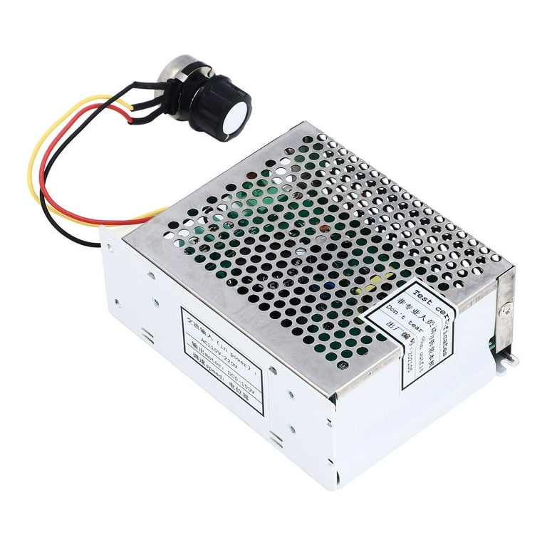 TKSE PWM DC Motor Speed Controller, AC110‑220V Input DC0‑100V Output  Aluminum Alloy Motor Speed Regulator - Walmart.com