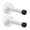 White, variant on 2 Pack 304 Stainless Steel Door Stopper - Thickened, No Drilling, Wall-Mounted, with Rubber Tip Buffer, Soundproof, Suitable for Door Top and Bottom, Wall Protector - Black