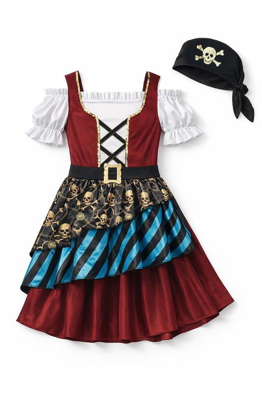Pirate Cutie Family Matching Costume for Children, Girls, Medium (7/8), by Way to Celebrate
