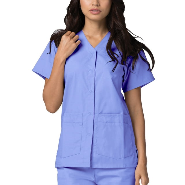 Adar Universal Double Pocket Snap Front Top (Available in 39 Colors)
