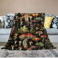 thumbnail image 2 of ARISTURING Mushroom Throw Blanket Flannel Super Soft Warm Blankets Home Decor All Season for Bedroom Couch Living Room, 2 of 6