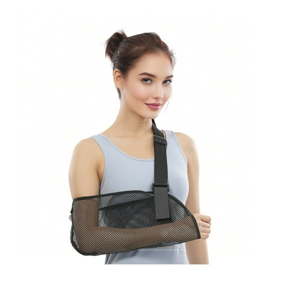 AQRS Arm Sling for Shoulder Injuries Adjustable Arm Sling for Men Women Breathable Adjustable Arm Sling for Shoulder Elbow Support Universal for Rotator