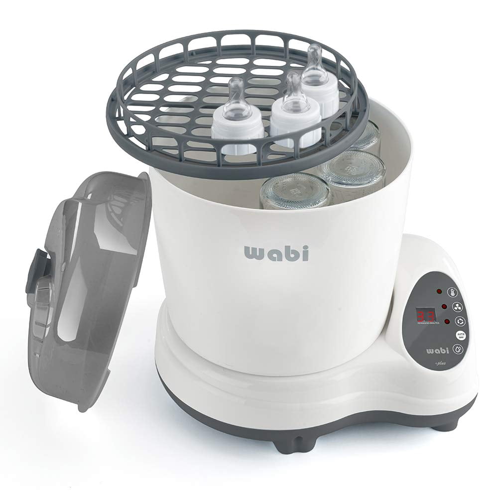 Wabi Baby Electric Steam Baby Bottle and Breast Pump Part Sterilizer and Dryer Gray WA-8811N
