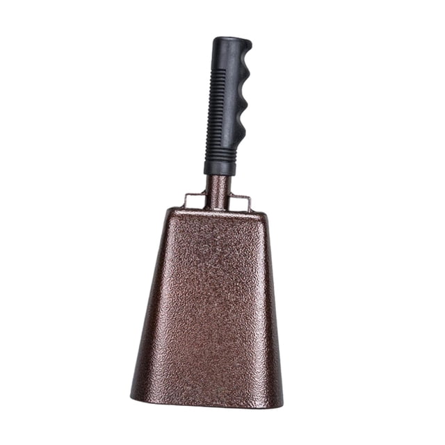 yingyy Large Solid Cheering Bell Cowbell With Handle Hand Percussion Sporting Events Weddings Celebrations Cheering Large Solid