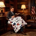 thumbnail image 4 of Independence Day Blanket Festive Flannel Blanket Soft Warm Throw Blanket For Home Sofa Bed Holiday Decoration, 4 of 9