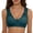 Green, variant on Women's Front Closure Bra Full-Freedom Lace Wide Straps Full Coverage Wireless Bra Padded T-Shirts Everyday Brassieres Wine 2XL
