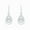 Sterling Silver, variant on Cali Trove, 925 Sterling Silver Diamond Teardrop Dangle Earrings for Women, 1/10 Ct natural diamond earring for women