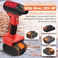 thumbnail image 2 of for Worx Leaf Jet Dry Mini Blower, Compressed air Duster, Mini Blower Adapter for Worx 20 V Battery, dust Blower, Electric dust Blower, 130,000 RPM high Speed Blower, (no Battery), 2 of 7
