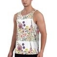 thumbnail image 2 of Easygdp Autumn Garden Men's Tank Top, Sleeveless Muscle T Shirts, Breathable, Quick-Dry, Loose for Gym, Running, Fitness - XX-Large, 2 of 9