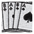 thumbnail image 3 of Skull with Dead Man's Hand Poker Patch., 3 of 4