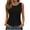 Black, variant on Women's Sleeveless Chiffon Crew Neck Blouses Dressy Casual Tank Tops 2026 Summer Tunics Office Work Shirts