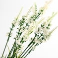thumbnail image 4 of Muellery Artificial Delphinium Bush Flower PVC Garden Home Decor Artificial Flower White TP1A67701, 4 of 7