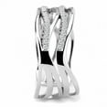 thumbnail image 3 of High polished (no plating) Stainless Steel Ring with AAA Grade CZ in Clear for Women Style DA047, 3 of 3