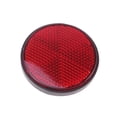 thumbnail image 1 of 2 Pcs Plastic Round Reflective Warning Reflector Fits for Car Motorcycle Motor Bikes Bicycles ATV Dirt Bike (Red), 1 of 9