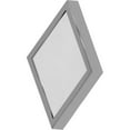 thumbnail image 2 of 10 in. 1-Light Brushed Nickel LED Indoor Mini Square Ceiling Flush Mount/Wall Mount Sconce Light with White Square Lens, 2 of 4