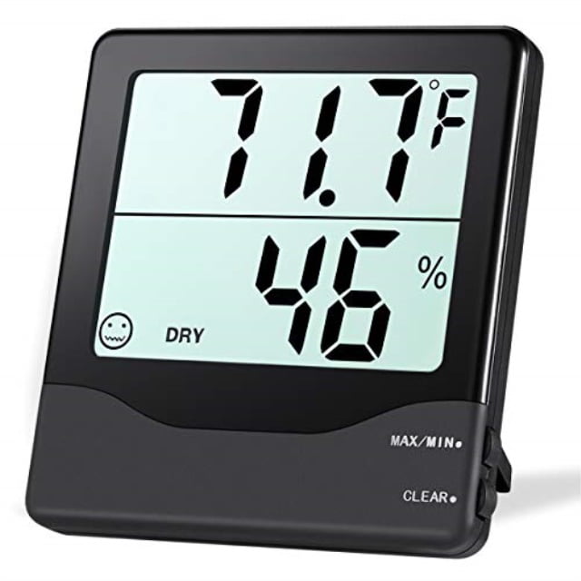 Office for Home Bedroom ORIA Hygrometer Thermometer Alarm Clock with Temperature Indoor Humidity Monitor