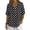Black, variant on AHTJRT Short Sleeve Golf Shirt for Women Polka Dots Print Collared Summer Pullover Tops Casual Lightweight Cotton Tee Tops Black S