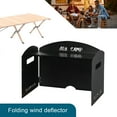 thumbnail image 4 of Yucurem Foldable Camping Gas Stove Windshield Portable for Camping Picnic Camping Kitchen Utensils (Black), 4 of 10