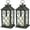 [2-Pack] Distressed Gold Lantern - White Candle, variant on 13.5" Outdoor Candle Lantern Decorative with LED Pillar Candle Battery Powered (Distressed Gold, 6hr Timer) - IP44 Waterproof Decorative Tabletop Lanterns Hanging Lanterns Indoor Outdoor