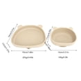 thumbnail image 4 of Baby Suction Plates Panda Shaped Powerful Suction Silicone Kid Suction Bowl for Kitchen Refrigerator Beige Bowl and Plate, 4 of 8