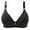 Black, variant on under $5 asdoklhq Bras for Women Plus Size,Woman's Printing Gathered Together Daily Bra Underwear No Rims