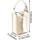 thumbnail image 3 of Hanging Tissue Box Pu Leather Car Tissue Holder Portable Napkin Box Cover with Snap for Car Bathroom Kitchen(Beige), 3 of 5