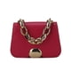 thumbnail image 1 of Diseñador Mujer Cadena PU Cuero Crossbody Bolso Mini Flap Bolso (Rosa Roja) Likrtyny Para estrenar, 1 of 9