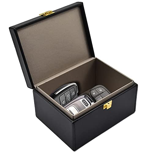 Faraday Box Key Fob Protector,RFID Signal Blocking Box,Faraday Box Signal Blocking Shielding Box for Car Key (Capacity(5-8Keys))