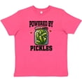 thumbnail image 3 of Inktastic Pickle Lover Funny Powered by Pickles Youth T-Shirt, 3 of 5