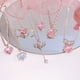 thumbnail image 3 of Collar De Plata Dulce Rosa Circón Colgante Collares Arco Ala Mariposa Corazón Llavero Gargantilla Para Mujeres Accesorios, 3 of 4