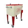 thumbnail image 2 of Leigh Country CP 98116 60 Qt. Coca-Cola Cream & Red Fishtail Logo Metal Patio Cooler, 2 of 4