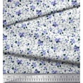 thumbnail image 2 of Soimoi Poly Georgette Fabric Leaves & Rose Flower Decor Fabric Printed Yard 42 Inch Wide, 2 of 3