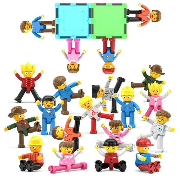 Set de expansión con figuras magnéticas de personajes PicassoTiles, 16 piezas