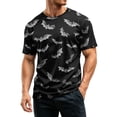 thumbnail image 5 of BRANROY Mens Summer Shirts Halloween Crewneck T-Shirt - Breathable Short Sleeve Mens T-Shirts, Casual Graphic Tees for Men, Shirts for Men Trick or Treat,Dark Gray,S, 5 of 7