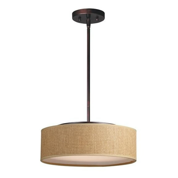 16 in. Prime LED Single Pendant Ceiling Light, Oil Rubbed Bronze